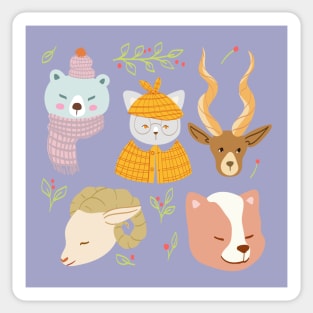 Woodlands Animal Pattern Sticker